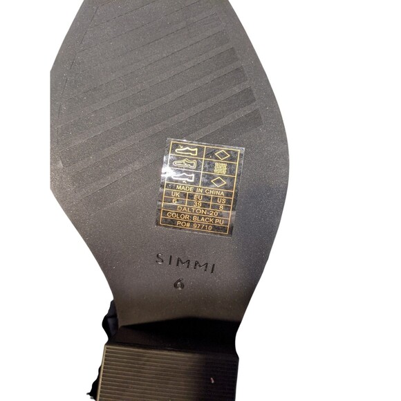 NEW Dolls Kill Simmi Darii Fringe Ankle Boots Women's Sz 8 Black Western Grunge - Picture 9 of 11